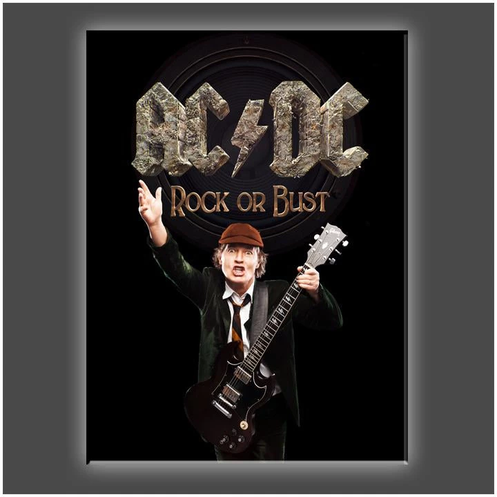 Get Down Art AC/DC Collection "Rock Or Bust" Stretched Canvas Print (Various Sizes) 3 Get Down Art AC/DC Collection "Rock Or Bust" Stretched Canvas Print (Various Sizes)
