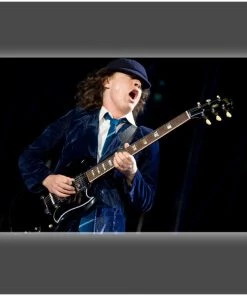 Get Down Art "Hear Him Play" Stretched Canvas Print (Various Sizes) AC/DC Collection
