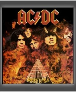 Get Down Art "Highway To Hell Flames" Stretched Canvas Print (Various Sizes)
