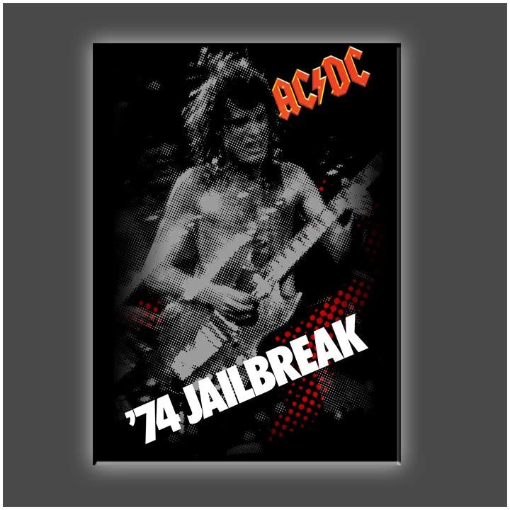 Get Down Art "Jail Break" Stretched Canvas Print (Various Sizes) AC/DC Collection 3 Get Down Art "Jail Break" Stretched Canvas Print (Various Sizes) AC/DC Collection