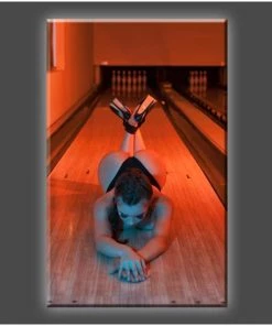 Daveed Benito "Bowling Pin" Stretched Canvas Print (Various Sizes)