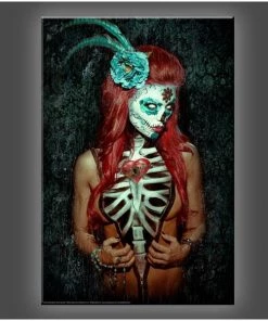 Daveed Benito Daveed Benito - Glamour Models "Key To My Heart" Stretched Canvas Print (Various Sizes)