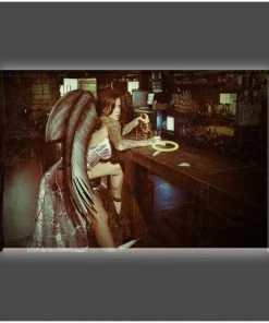 Daveed Benito "Bad Angel" Stretched Canvas Print (Various Sizes) Daveed Benito - Glamour Models