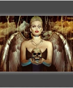 Daveed Benito "Angel Of Death" Stretched Canvas Print (Various Sizes) Daveed Benito - Glamour Models