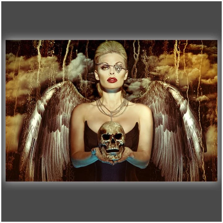 Daveed Benito "Angel Of Death" Stretched Canvas Print (Various Sizes) Daveed Benito - Glamour Models