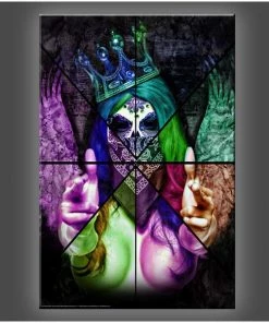 Daveed Benito "Queen Dead Nu" Stretched Canvas Print (Various Sizes) Daveed Benito - Glamour Models