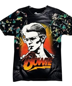 "Smokin Bowie" Garment Dye T-Shirt G-BD-604-TEE-YELBLK