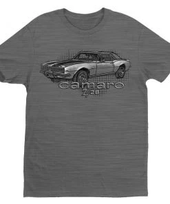 "Camaro Sketch Grid" T-Shirt G-GM-365-TEE-GRY
