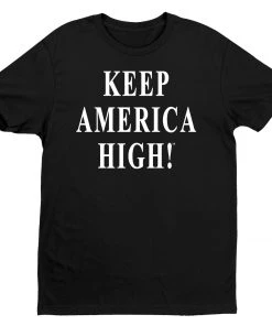 "Keep America High" Black T-Shirt KAHA004