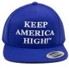 "Keep America High" 6 Panel Flat Bill Blue Hat KAHHG011 2 "Keep America High" 6 Panel Flat Bill Blue Hat KAHHG011