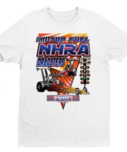 Get Down Art NHRA Double Dragsters T-Shirt 678 White
