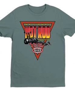 Get Down Art NHRA Hot Rod Triangle T-Shirt 683 Sea Foam
