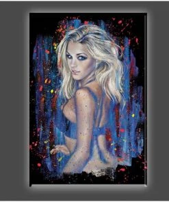 Stephen Fishwick Stephen Fishwick's - Icons "Nikki Leigh" Stretched Canvas Print (Various Sizes)