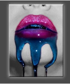 Daveed Benito Daveed Benito - Glamour Models "Ooze" Stretched Canvas Print (Various Sizes)