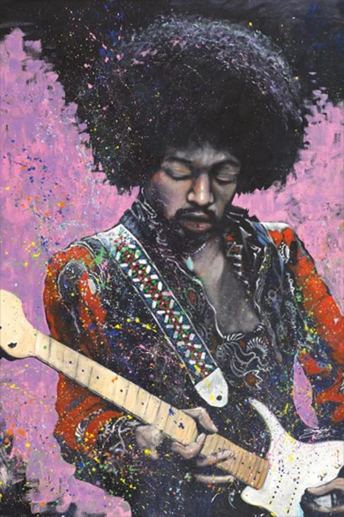 Stephen Fishwick "Jimi" Poster SF129 3 Stephen Fishwick "Jimi" Poster SF129