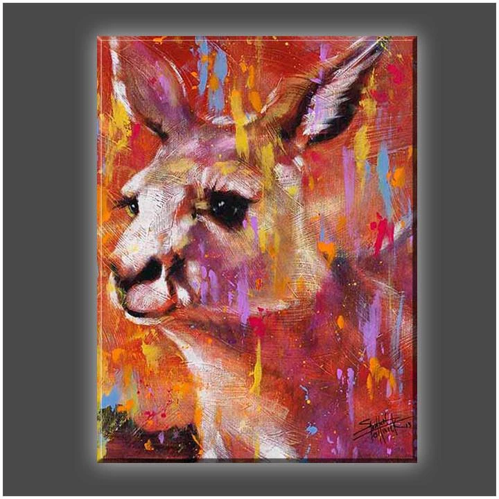 Stephen Fishwick Stephen Fishwick - For Life "Wallaby" Stretched Canvas Print (Various Sizes) 3 Stephen Fishwick Stephen Fishwick - For Life "Wallaby" Stretched Canvas Print (Various Sizes)