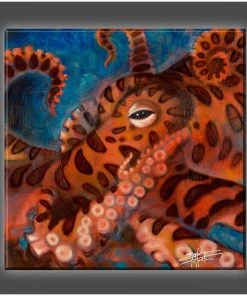 Stephen Fishwick Stephen Fishwick - For Life "Octopus" Stretched Canvas Print (Various Sizes)