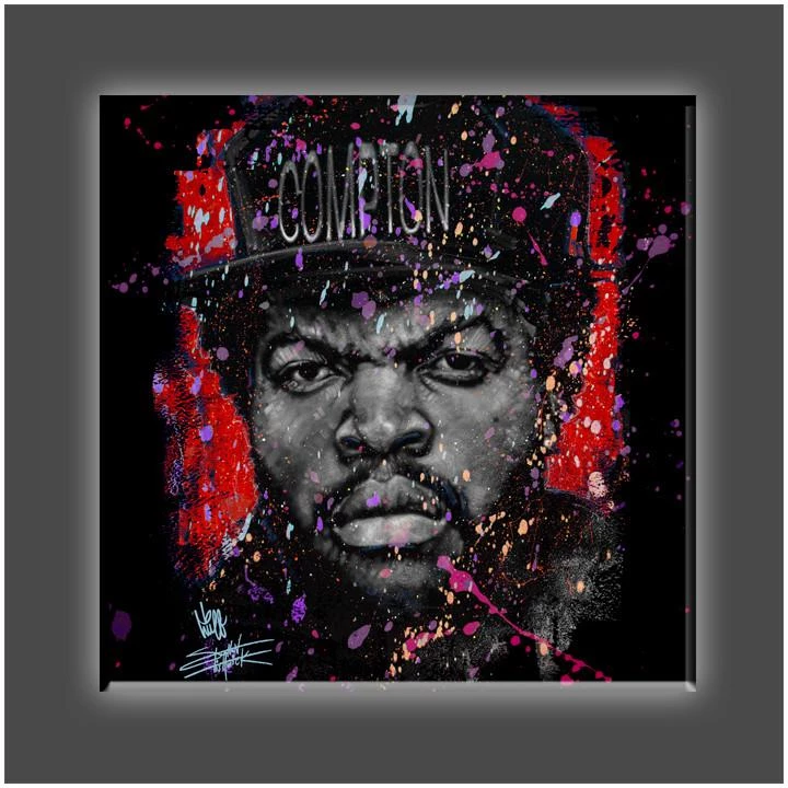 Stephen Fishwick "Straight Outta" Stretched Canvas Print (Various Sizes) Stephen Fishwick's - Icons