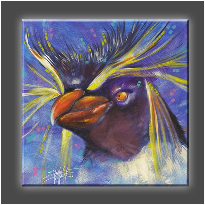 Stephen Fishwick "Rock Hopper" Stretched Canvas Print (Various Sizes) 4 Stephen Fishwick "Rock Hopper" Stretched Canvas Print (Various Sizes)