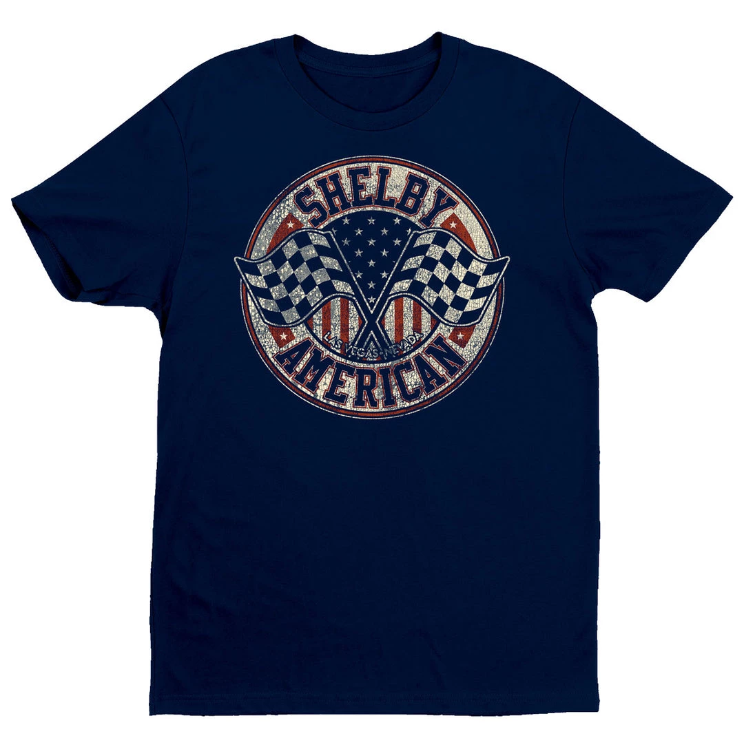 Get Down Art SHELBY American Crossed Flags T-Shirt 728 Navy 3 Get Down Art SHELBY American Crossed Flags T-Shirt 728 Navy