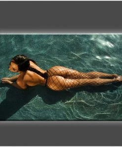 Daveed Benito Daveed Benito - Glamour Models "Sunbathing" Stretched Canvas Print (Various Sizes)