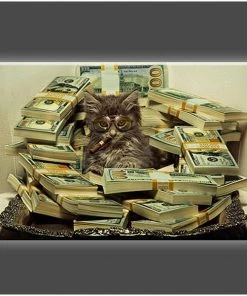 Daveed Benito Daveed Benito - Political Propaganda "Money & Pussy" Stretched Canvas Print (Various Sizes)