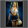 Daveed Benito "School Girl Killer" Stretched Canvas Print (Various Sizes) Daveed Benito - Glamour Models