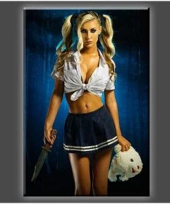 Daveed Benito "School Girl Killer" Stretched Canvas Print (Various Sizes) Daveed Benito - Glamour Models